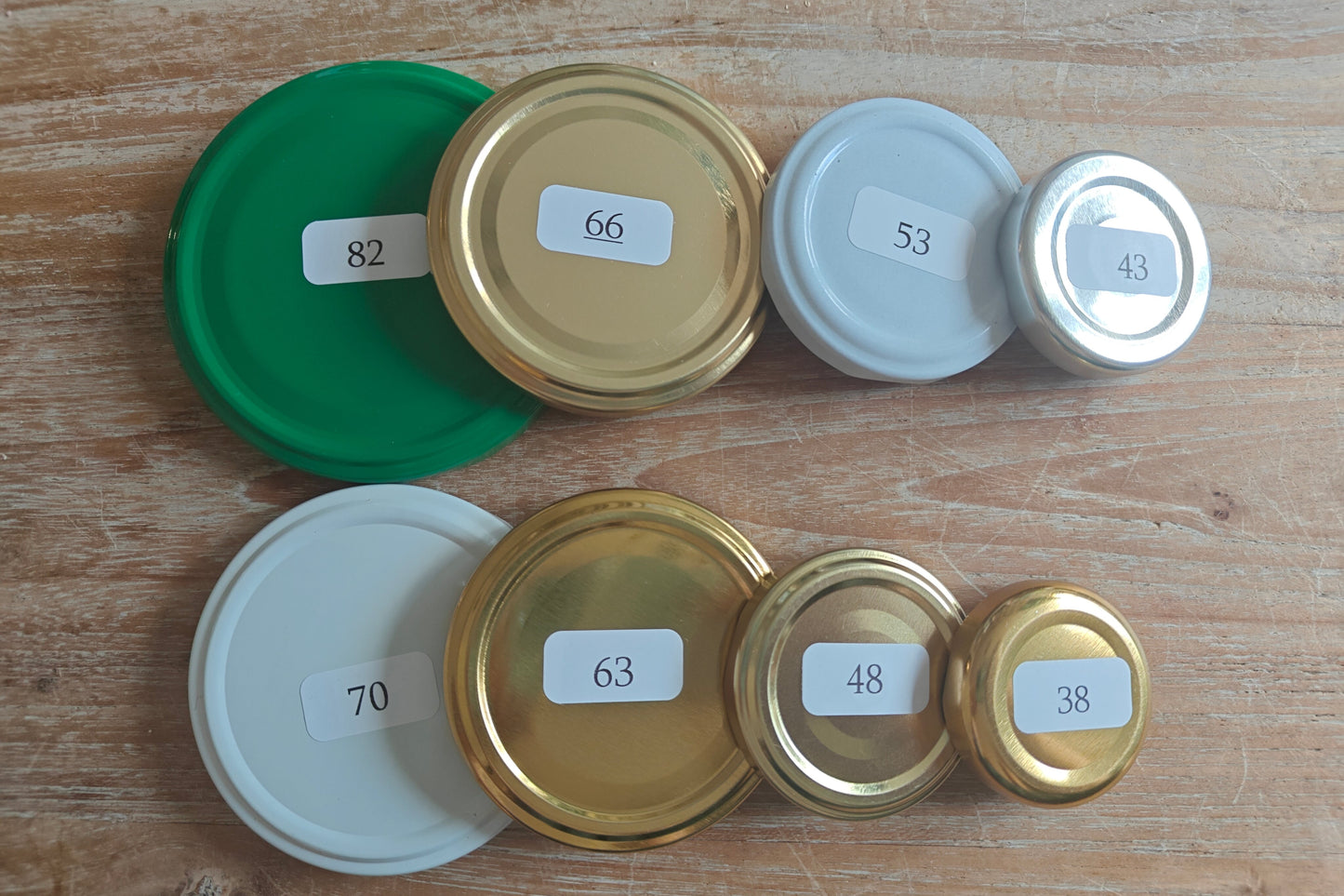 "Find-størrelsen på TO låg" sæt